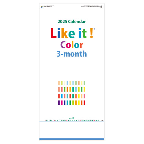 Like it ! Color 3-month（ミシン目入）