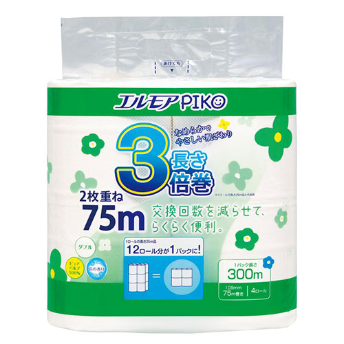 エルモアピコ3倍巻4ロールダブル(75m)